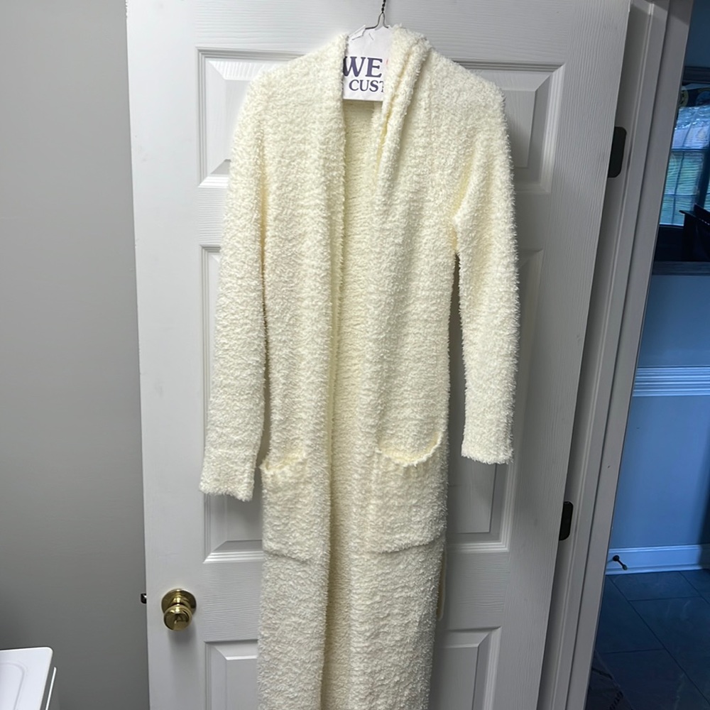 Cozy Knit Robe - SKIMS Bone color